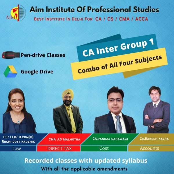 CA Inter Group 1 Full Pendrive Classes
