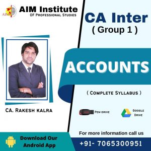 CA Inter Accounts