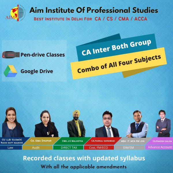 CA Inter both group Pendrive classes