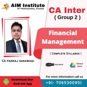 CA Inter Financial Management