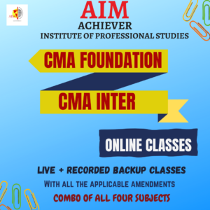 CMA FOUNDATION + CMA INTER ONLINE CLASSES